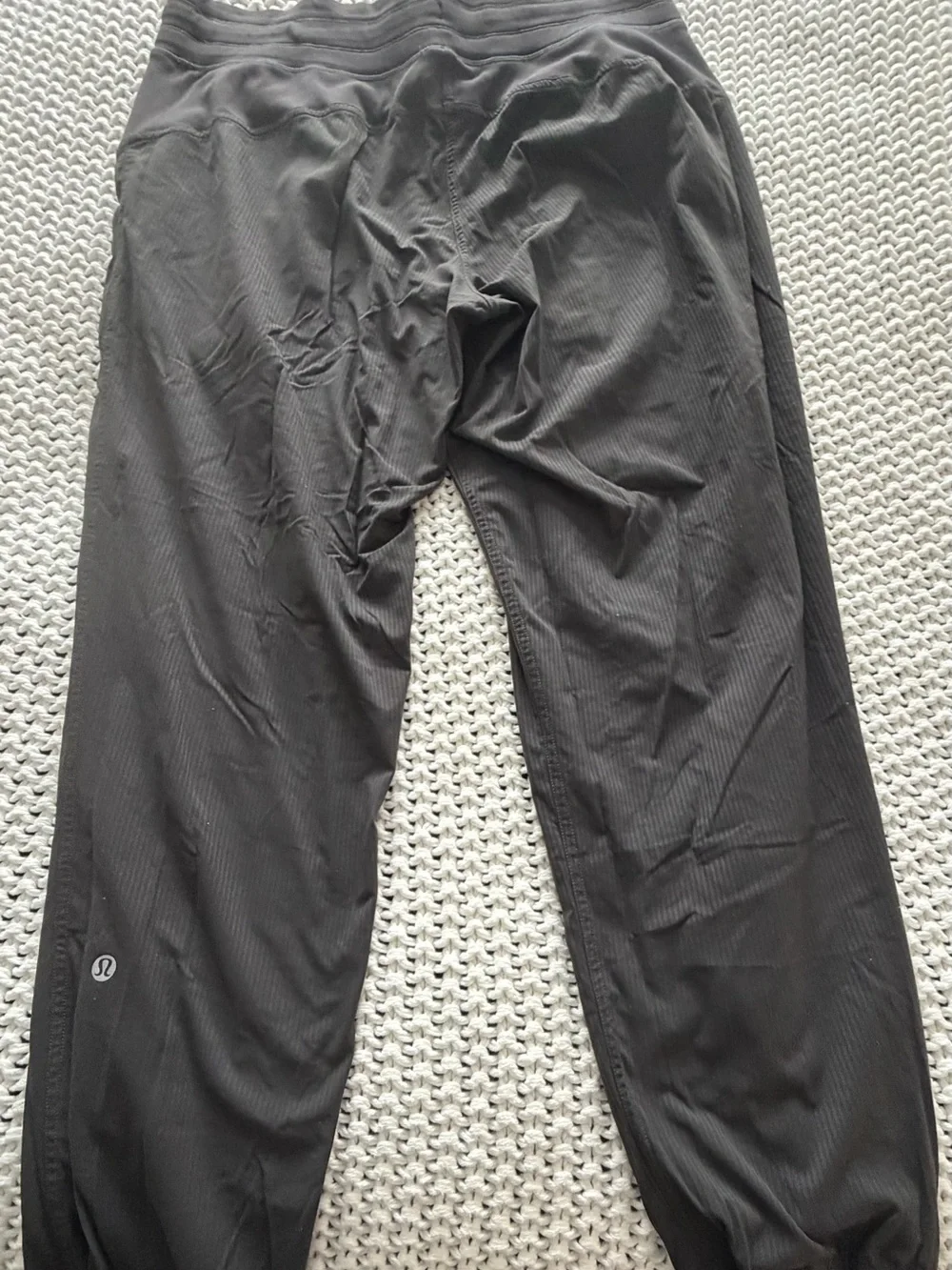 lululemon Gray Ribbed Workout Leggings